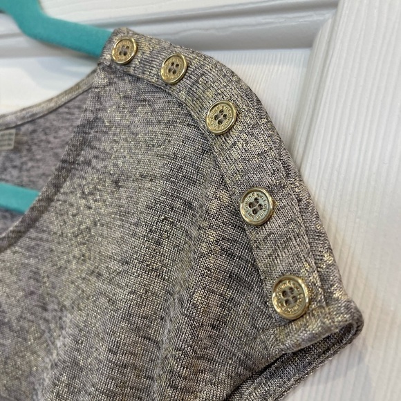 Calvin Klein NWT Snakeskin Silver Gold Shimmer Tank Top Size M - Picture 6 of 12